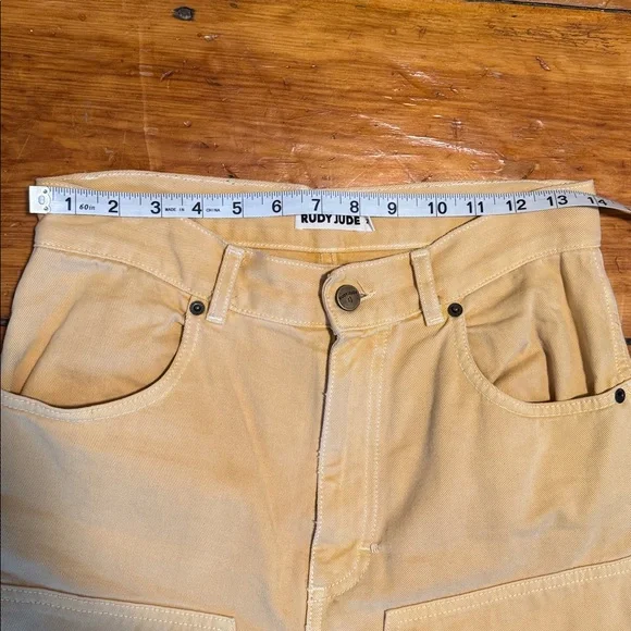 Rudy Jude Utility Jeans Size 2 Lemonade - Picture 14 of 16